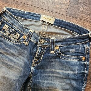 Big Star Blue Skinny Denim with Vintage Fade